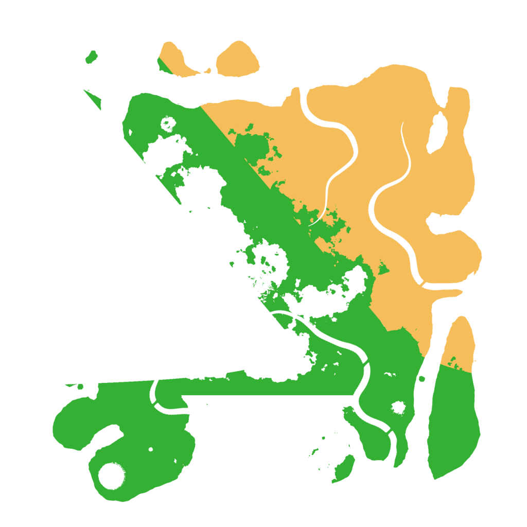 Biome Rust Map: Procedural Map, Size: 3525, Seed: 8575