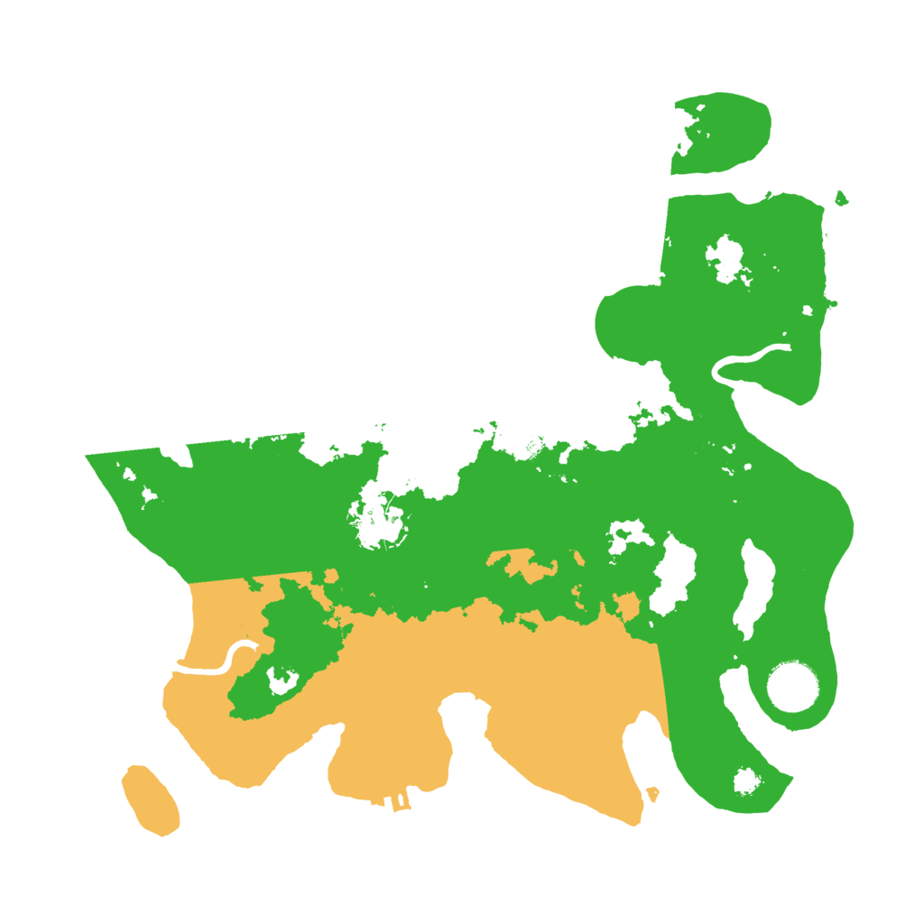Biome Rust Map: Procedural Map, Size: 3200, Seed: 58740867