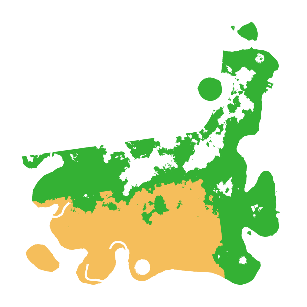 Biome Rust Map: Procedural Map, Size: 3500, Seed: 47095982