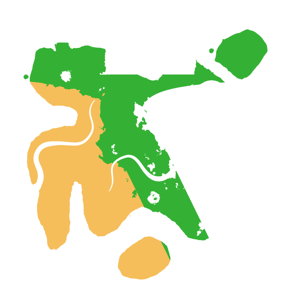 Biome Rust Map: Procedural Map, Size: 2500, Seed: 22344341