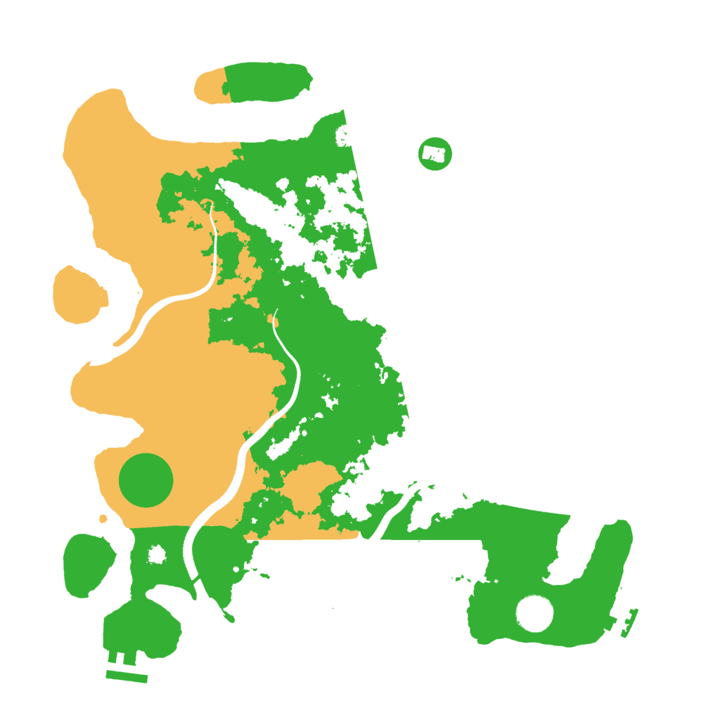 Biome Rust Map: Procedural Map, Size: 3500, Seed: 16087946