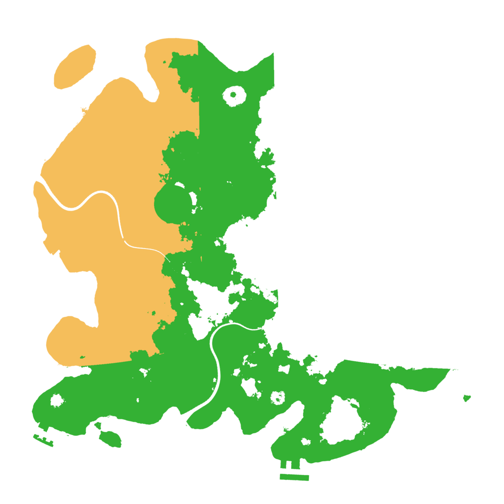 Biome Rust Map: Procedural Map, Size: 3500, Seed: 13238225