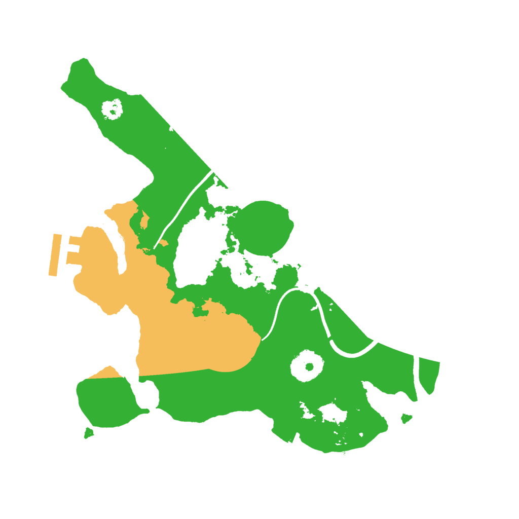 Biome Rust Map: Procedural Map, Size: 2500, Seed: 1378080792