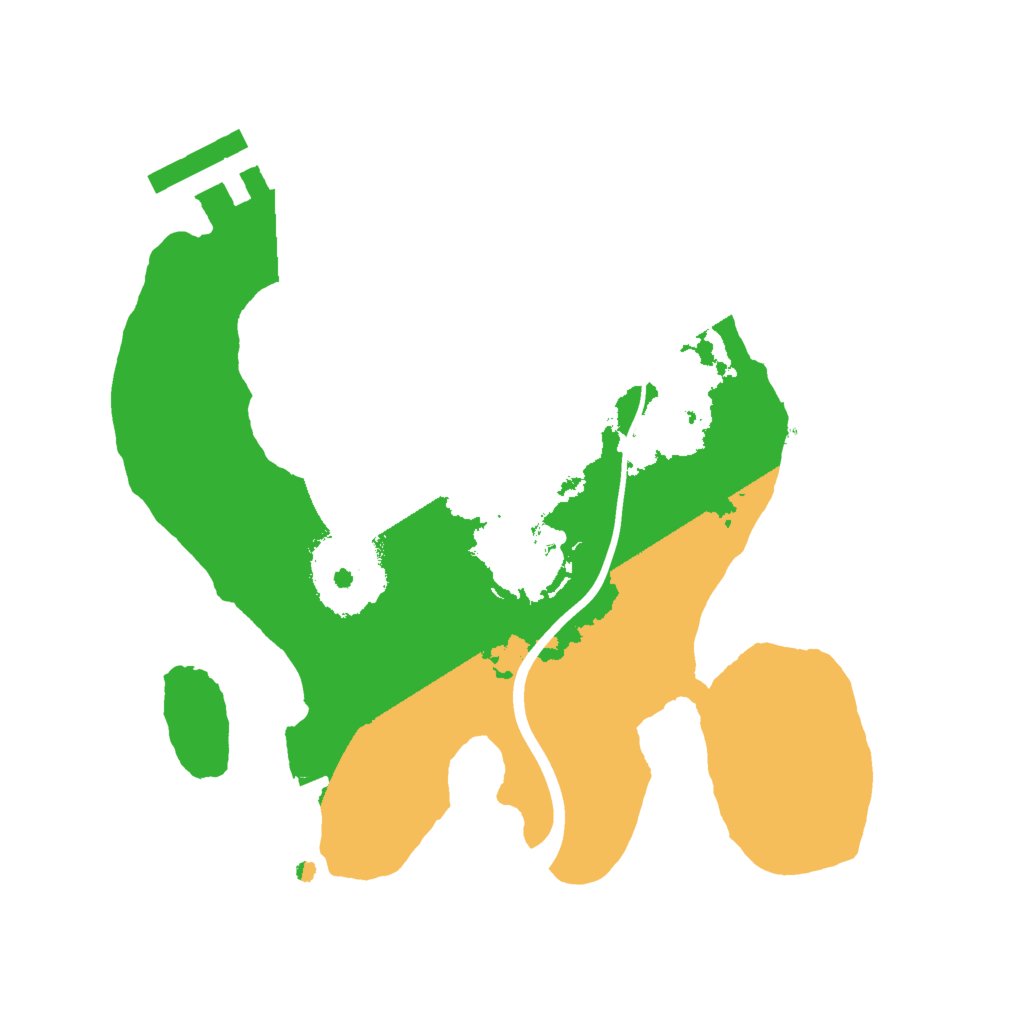 Biome Rust Map: Procedural Map, Size: 2000, Seed: 500000