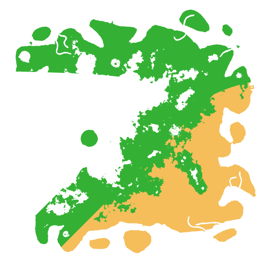 Biome Rust Map: Procedural Map, Size: 4500, Seed: 2034028159