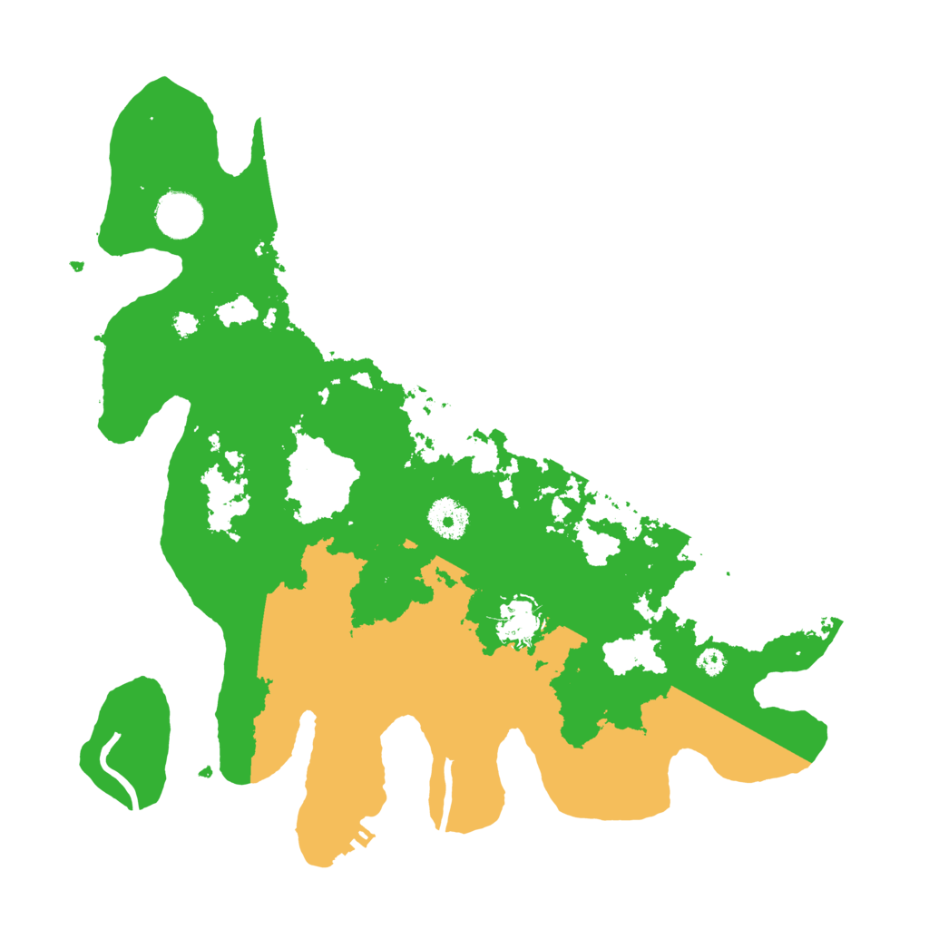 Biome Rust Map: Procedural Map, Size: 3500, Seed: 141229994
