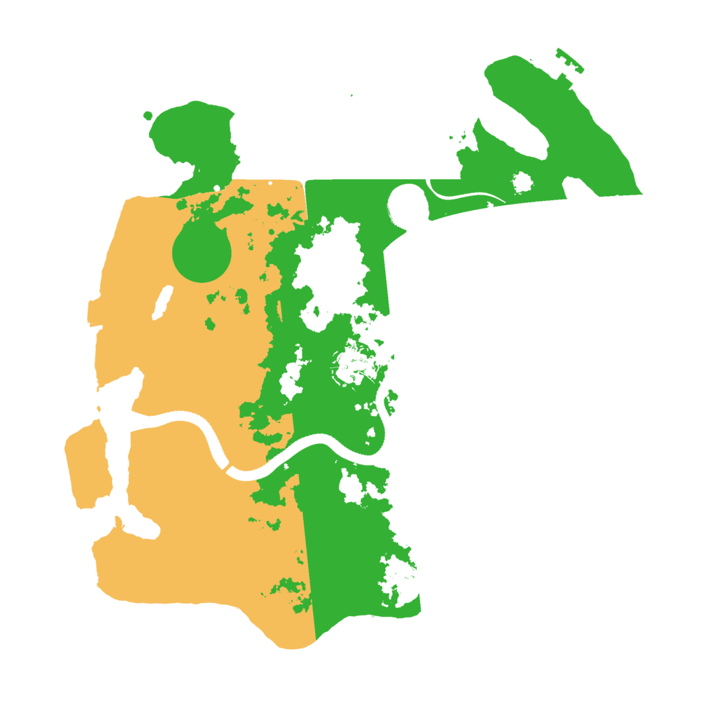 Biome Rust Map: Procedural Map, Size: 3200, Seed: 190083