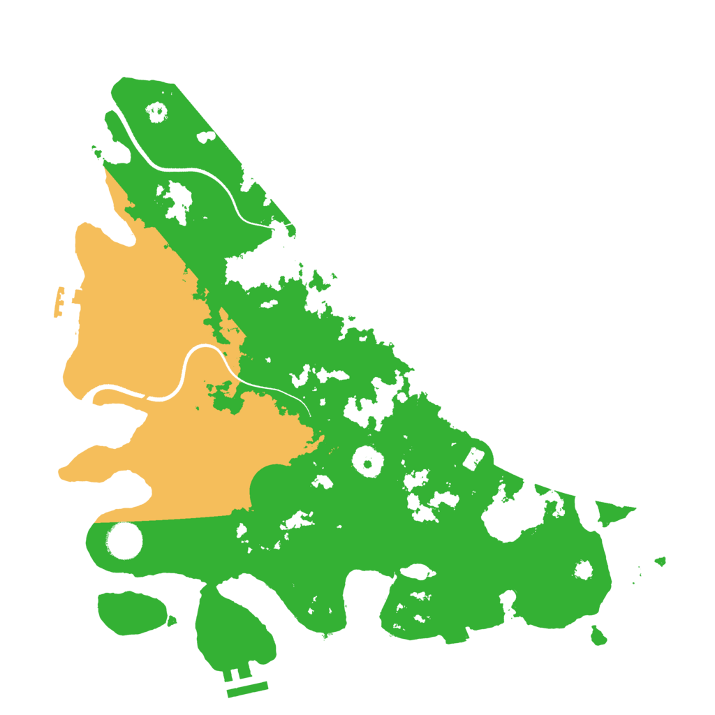 Biome Rust Map: Procedural Map, Size: 3500, Seed: 975408