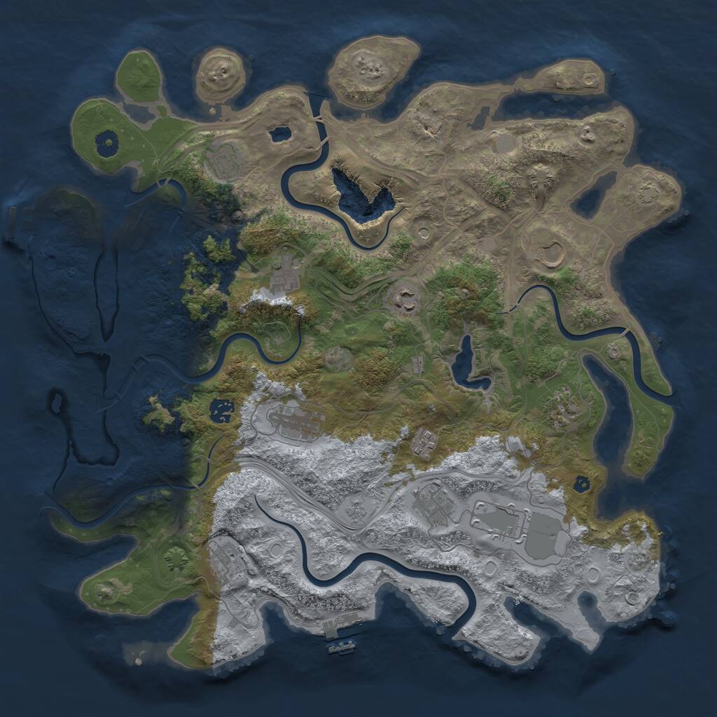 Rust Map: Procedural Map, Size: 4250, Seed: 20210424, 17 Monuments