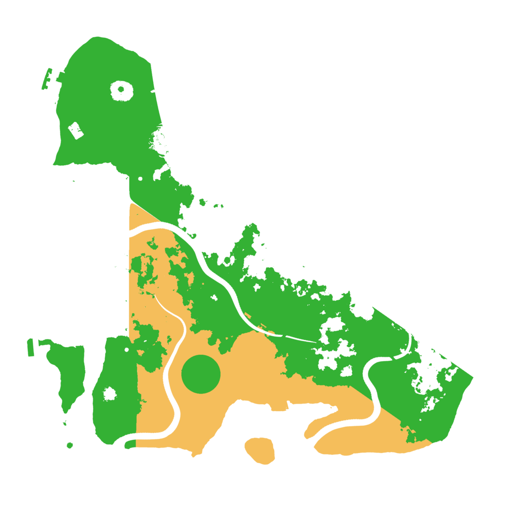 Biome Rust Map: Procedural Map, Size: 3500, Seed: 949122244