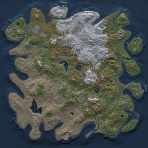 Thumbnail Rust Map: Procedural Map, Size: 4250, Seed: 1459985191, 14 Monuments