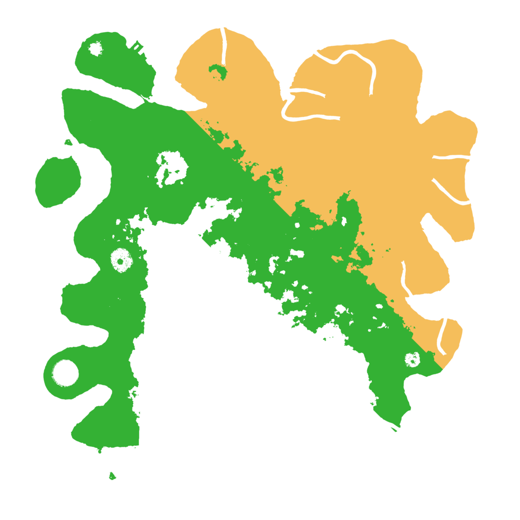 Biome Rust Map: Procedural Map, Size: 3500, Seed: 832028307