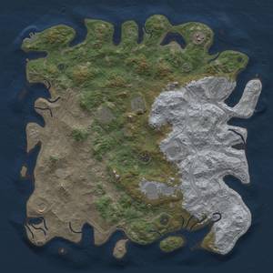 Thumbnail Rust Map: Procedural Map, Size: 4500, Seed: 1965667850, 19 Monuments