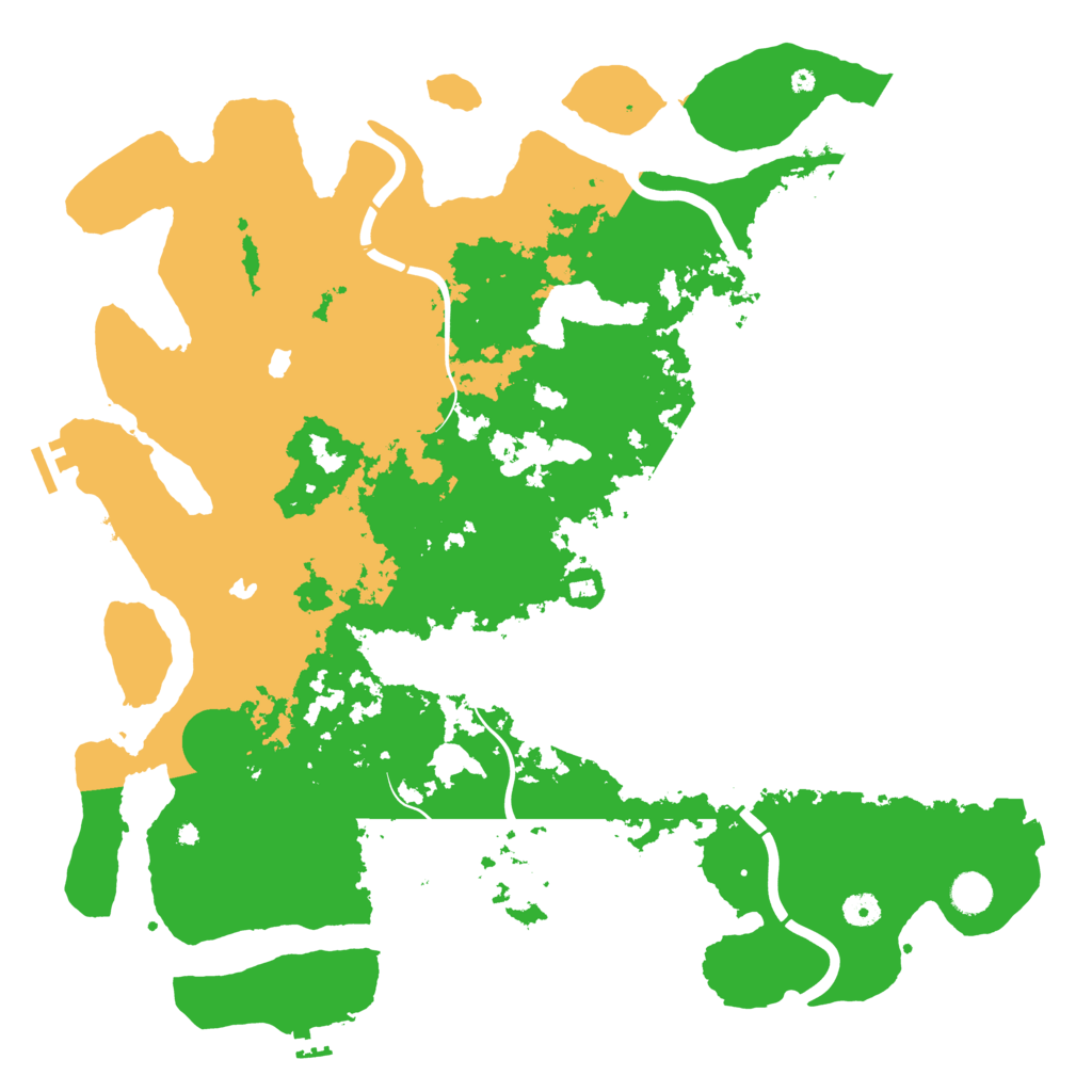 Biome Rust Map: Procedural Map, Size: 4600, Seed: 8123