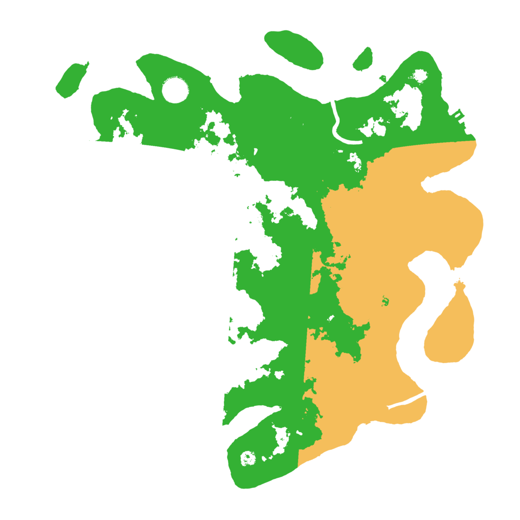 Biome Rust Map: Procedural Map, Size: 3500, Seed: 735730074