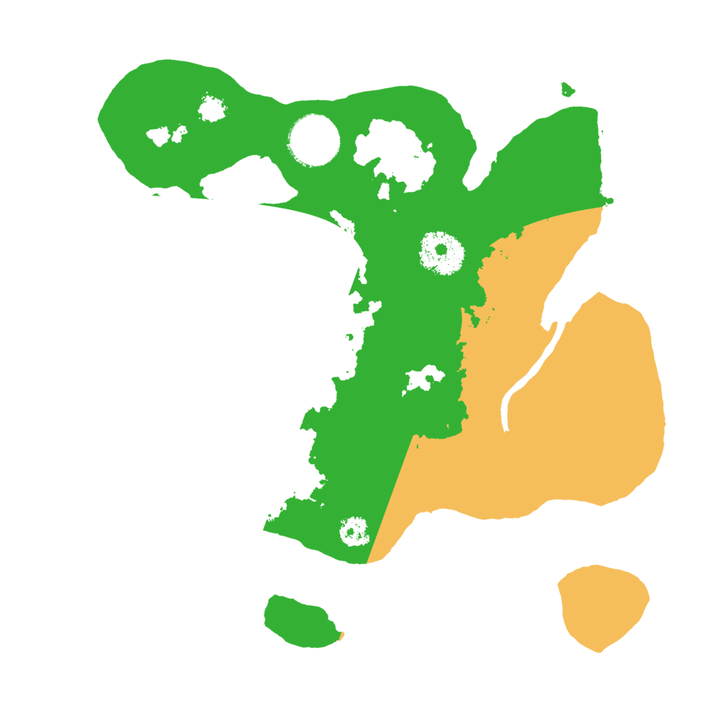 Biome Rust Map: Procedural Map, Size: 2500, Seed: 25120