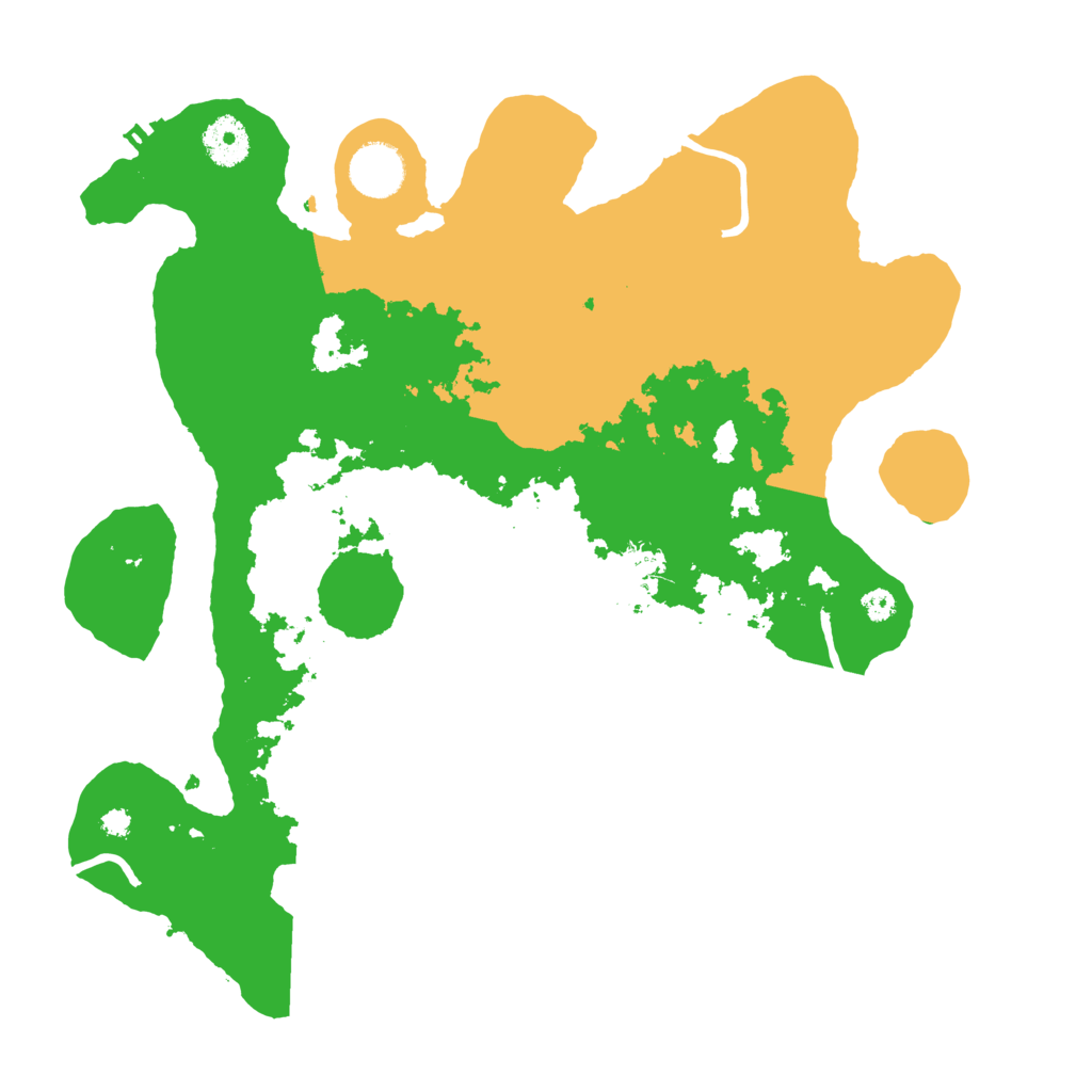 Biome Rust Map: Procedural Map, Size: 3500, Seed: 45227229