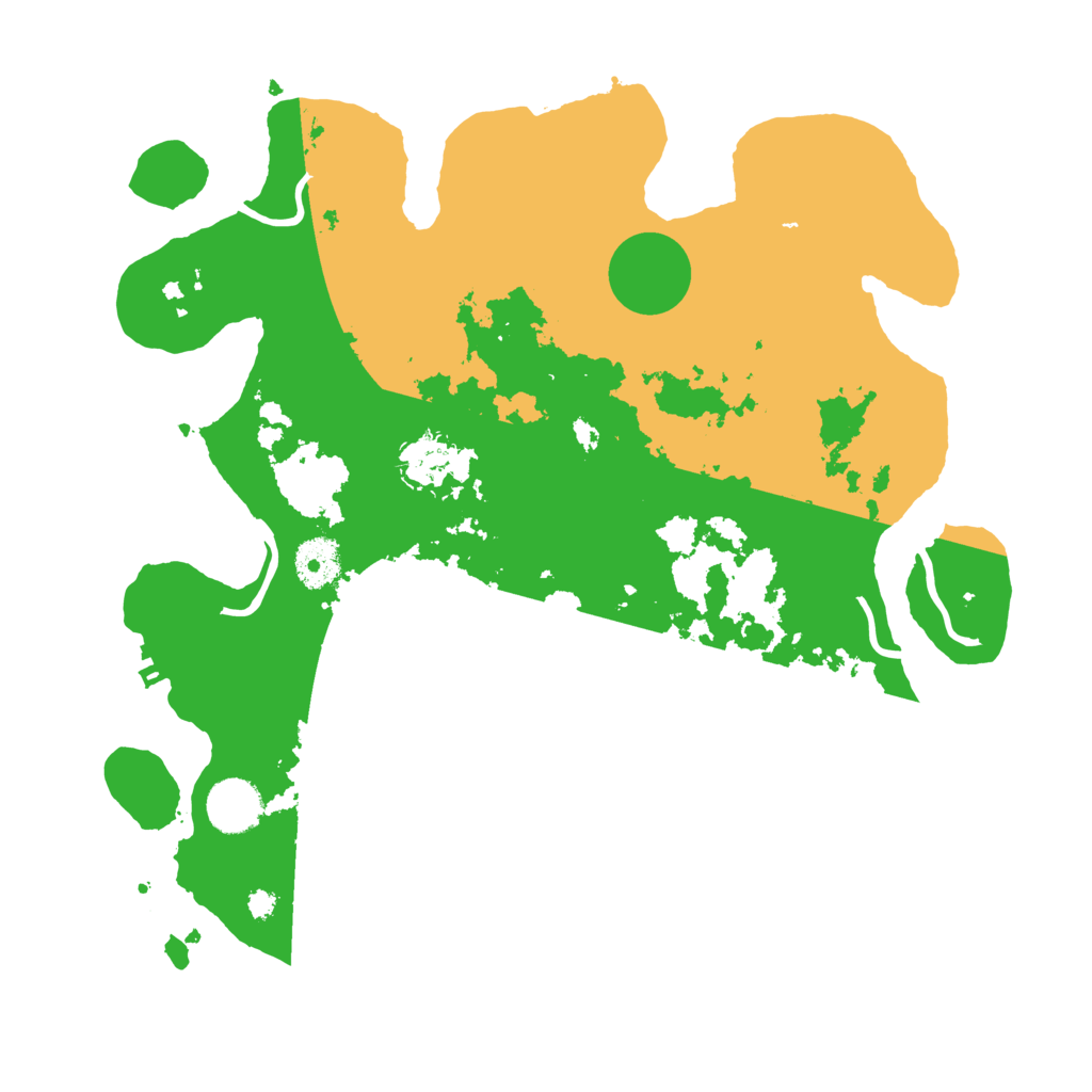 Biome Rust Map: Procedural Map, Size: 3500, Seed: 23302574