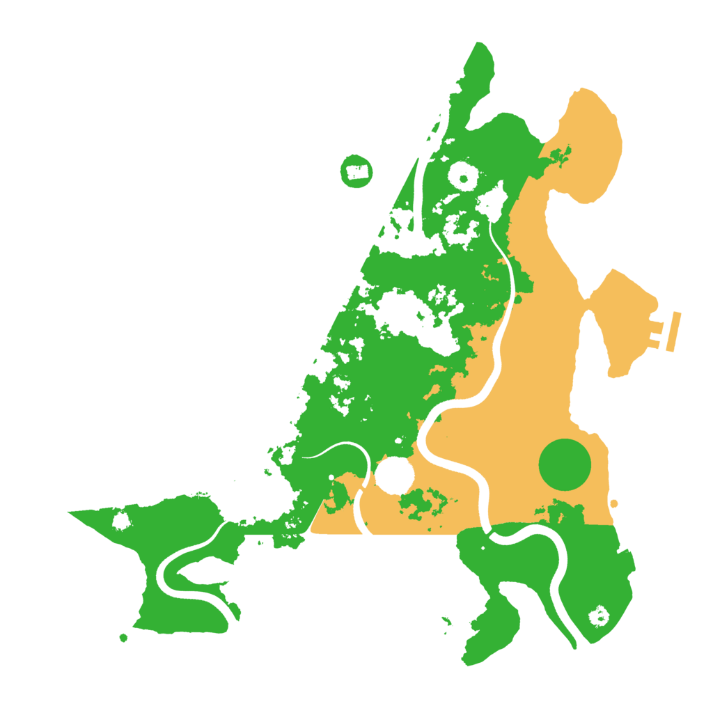 Biome Rust Map: Procedural Map, Size: 3600, Seed: 42