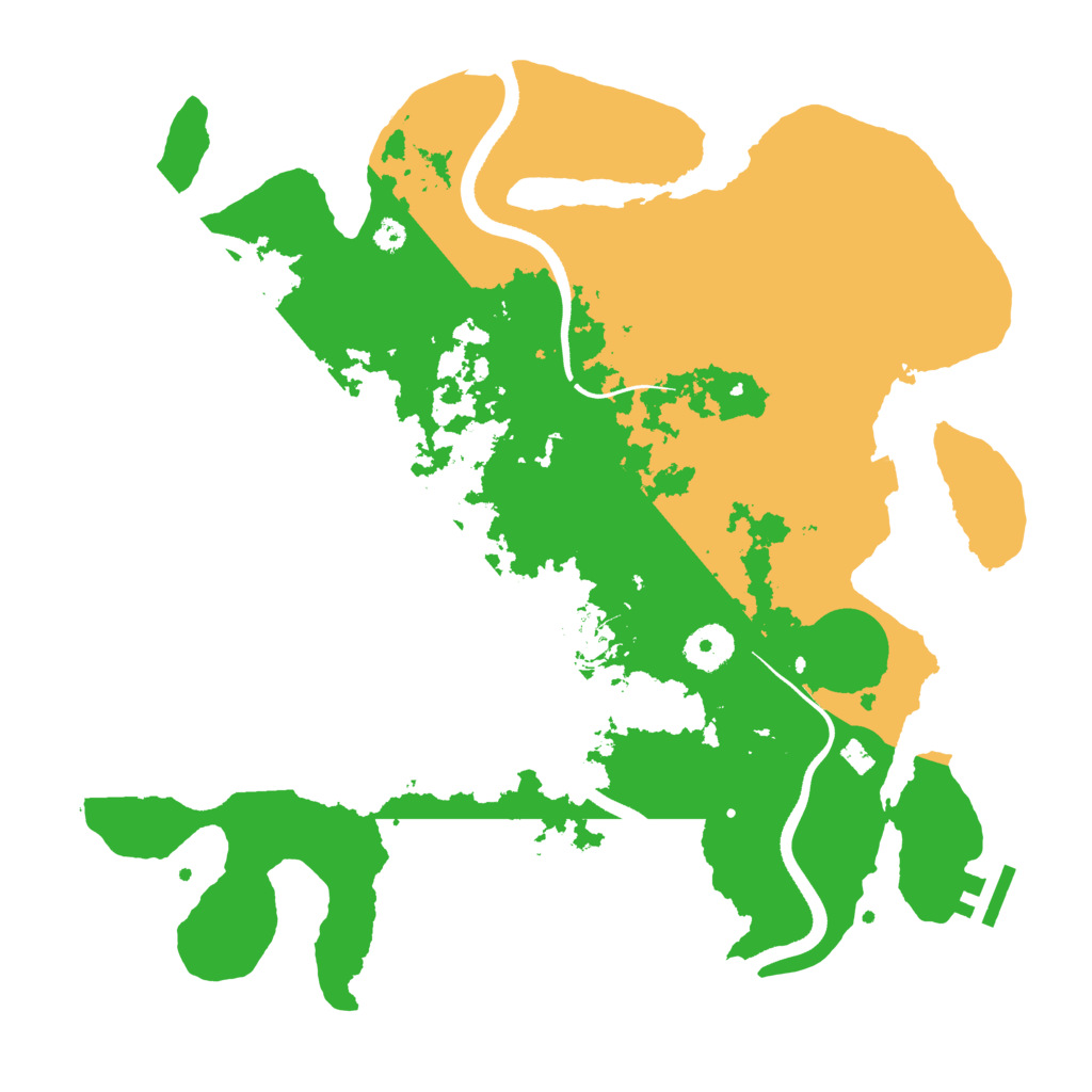 Biome Rust Map: Procedural Map, Size: 3500, Seed: 648256