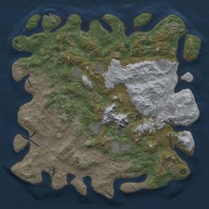 Thumbnail Rust Map: Procedural Map, Size: 5000, Seed: 602871154, 19 Monuments