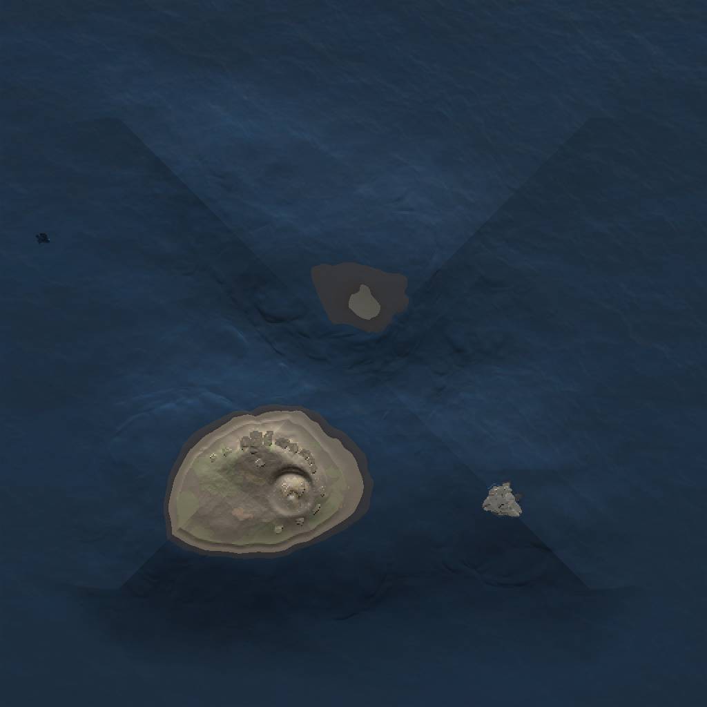 Rust Map: Procedural Map, Size: 1000, Seed: 111111, 3 Monuments