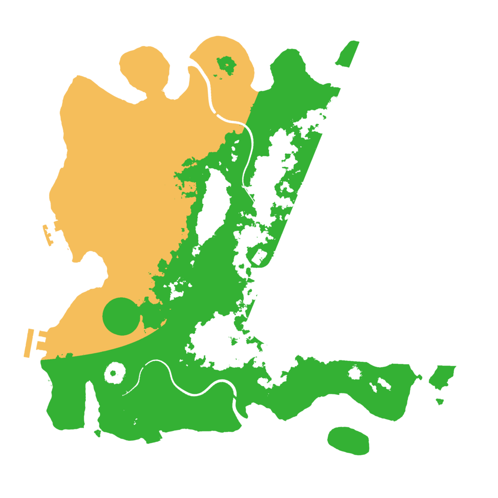 Biome Rust Map: Procedural Map, Size: 3500, Seed: 1069942298