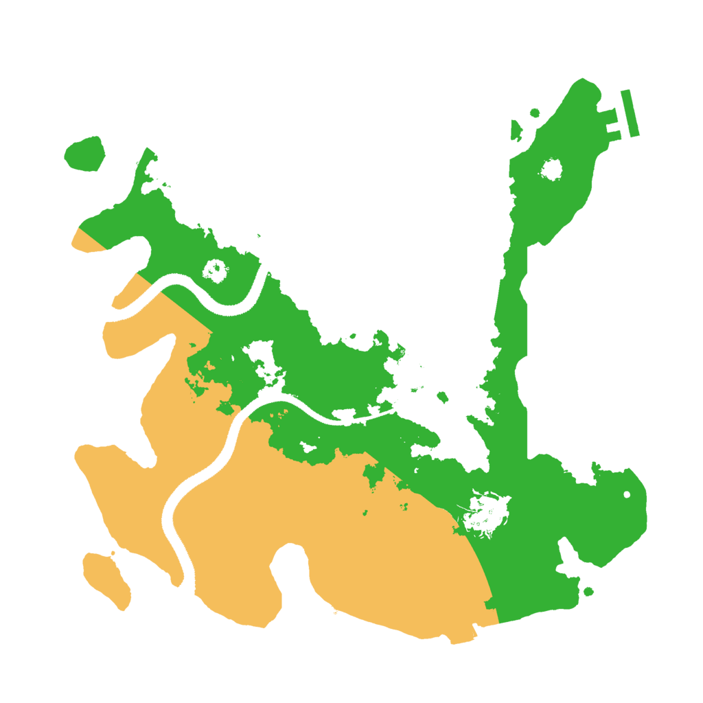 Biome Rust Map: Procedural Map, Size: 3000, Seed: 20464