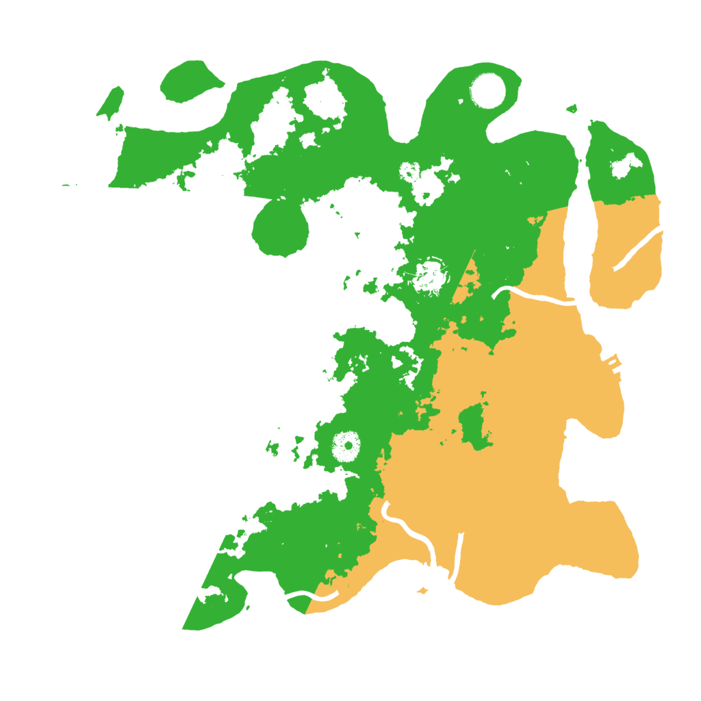 Biome Rust Map: Procedural Map, Size: 3500, Seed: 79832843