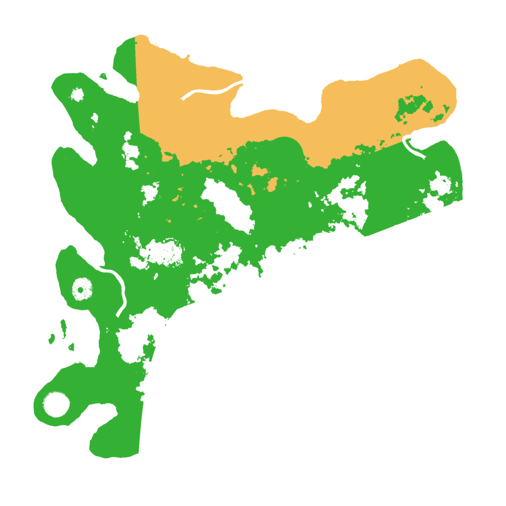 Biome Rust Map: Procedural Map, Size: 3500, Seed: 64091563