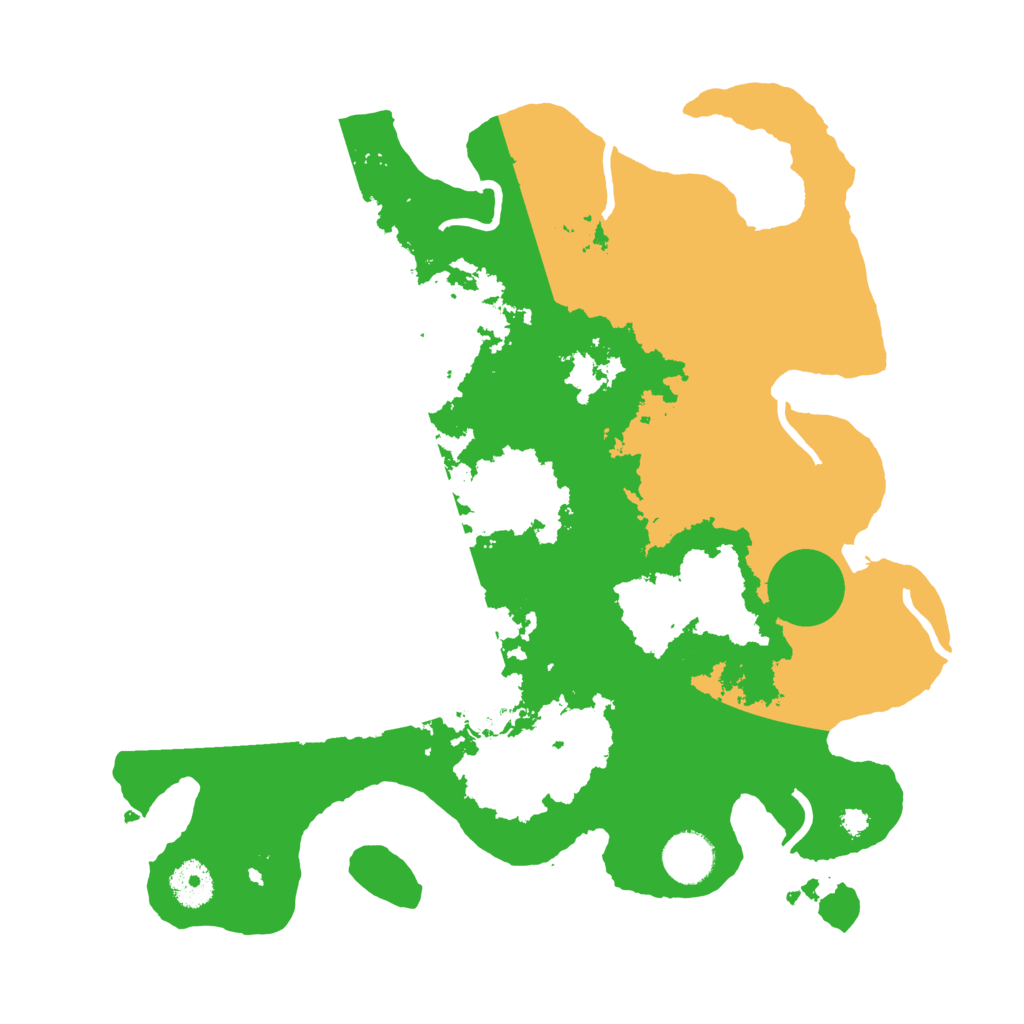 Biome Rust Map: Procedural Map, Size: 3500, Seed: 17309