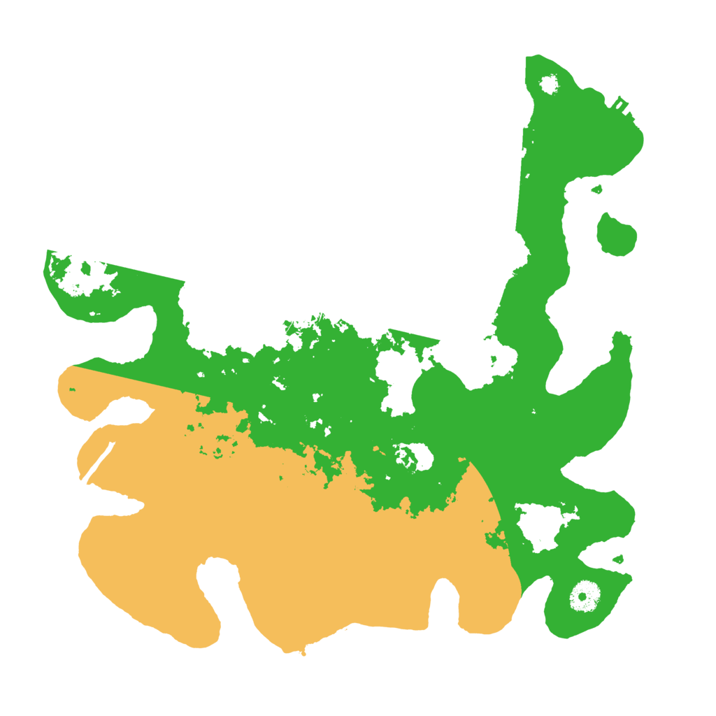 Biome Rust Map: Procedural Map, Size: 3500, Seed: 528171526