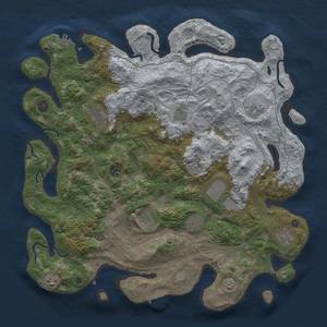 Thumbnail Rust Map: Procedural Map, Size: 4250, Seed: 192110933, 19 Monuments