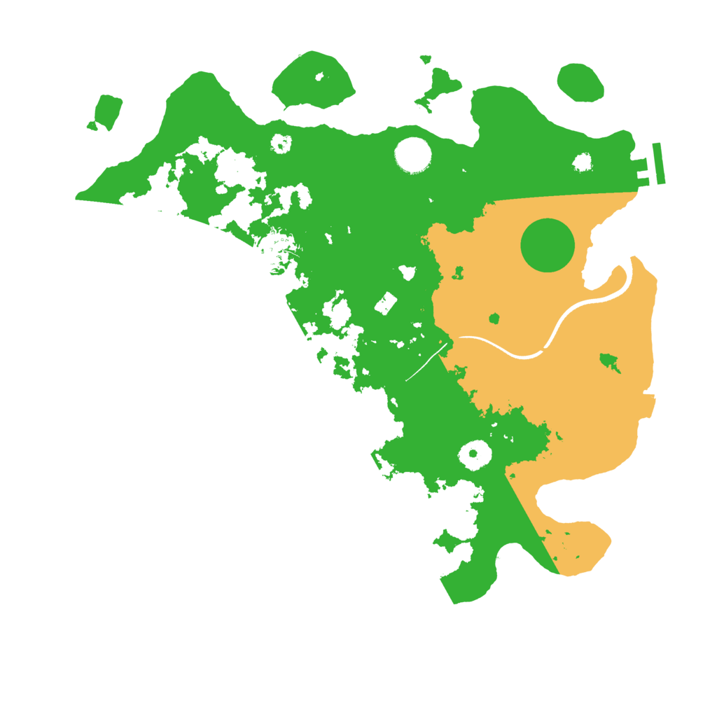 Biome Rust Map: Procedural Map, Size: 3500, Seed: 661440721