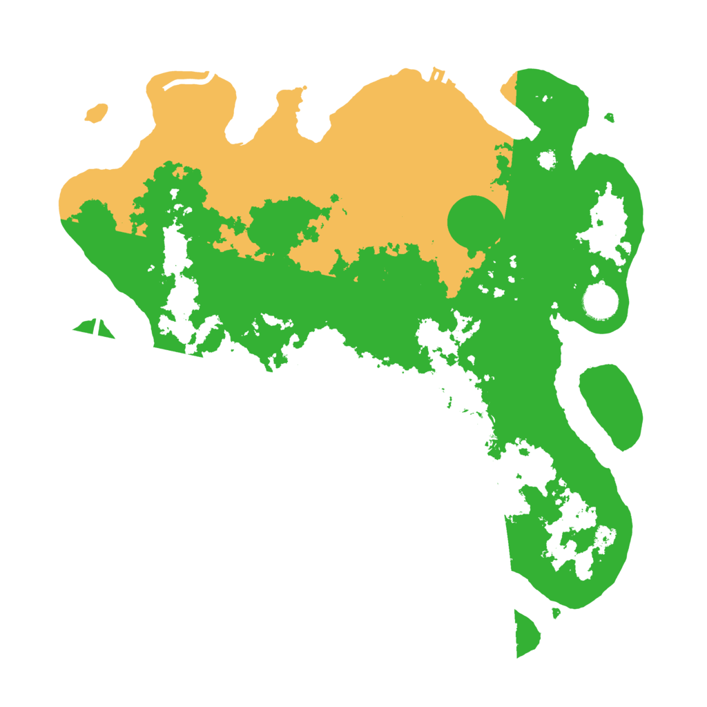 Biome Rust Map: Procedural Map, Size: 3500, Seed: 110945