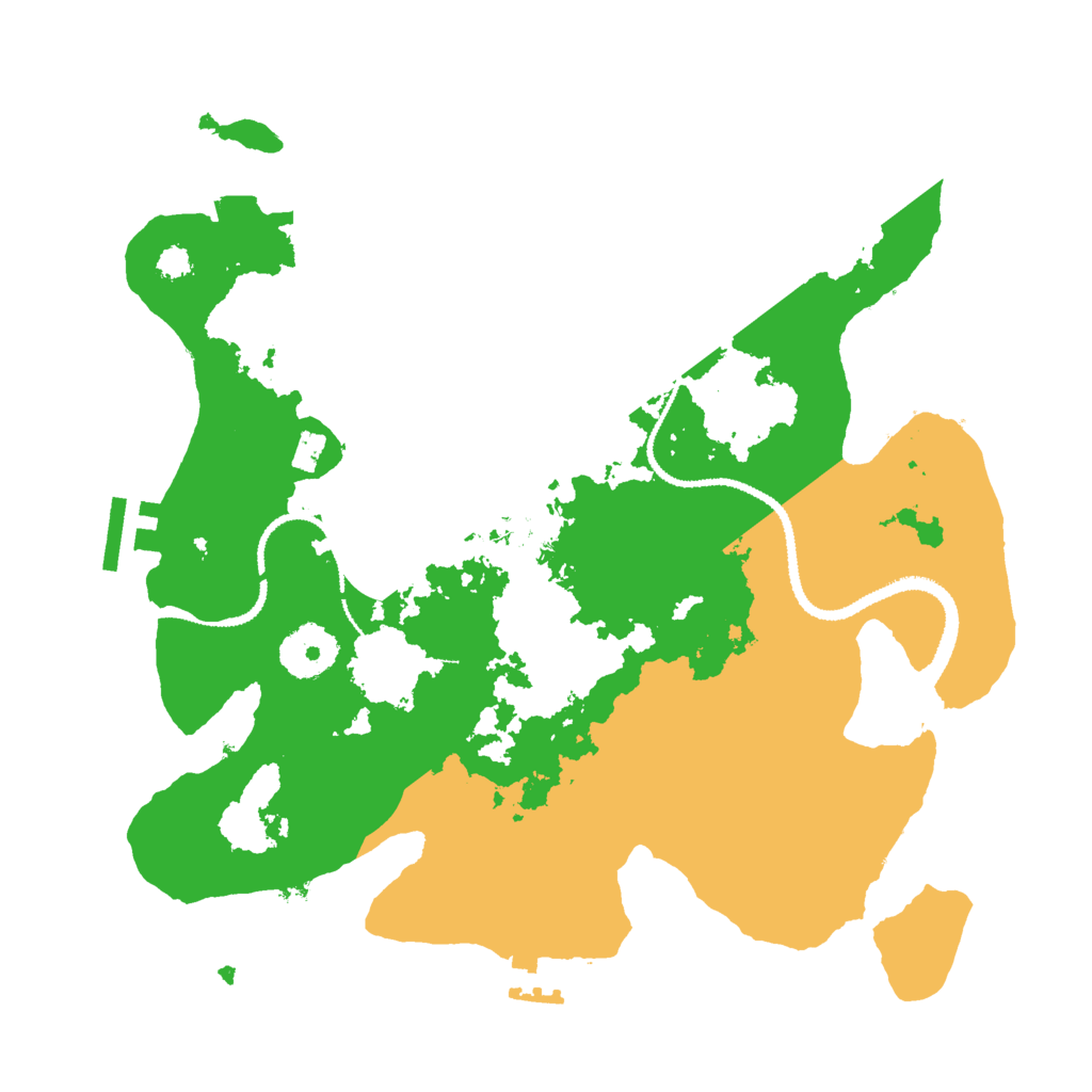 Biome Rust Map: Procedural Map, Size: 3000, Seed: 76816