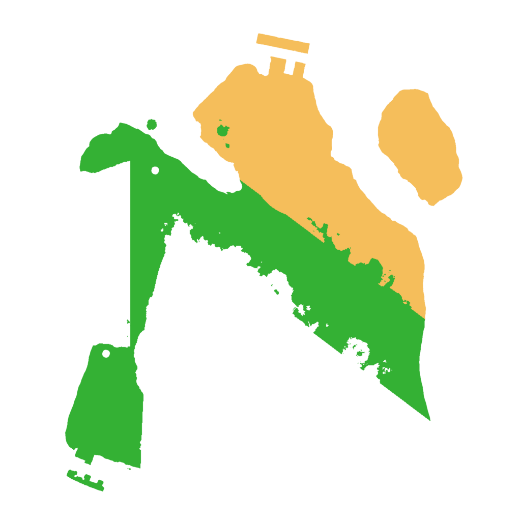 Biome Rust Map: Procedural Map, Size: 2000, Seed: 830635264