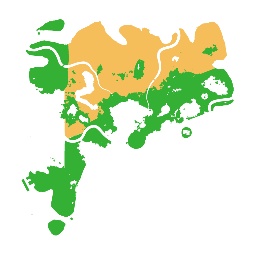 Biome Rust Map: Procedural Map, Size: 4050, Seed: 1151227159