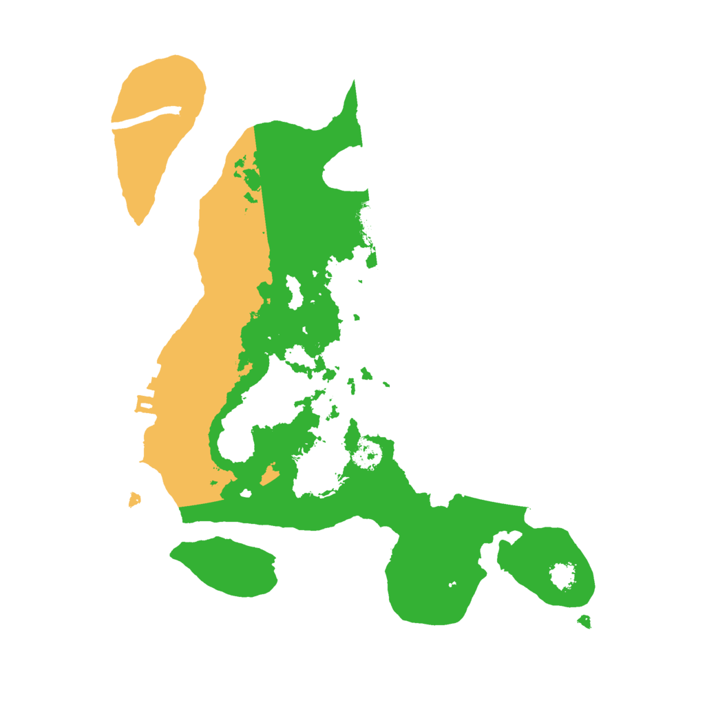 Biome Rust Map: Procedural Map, Size: 2500, Seed: 43985