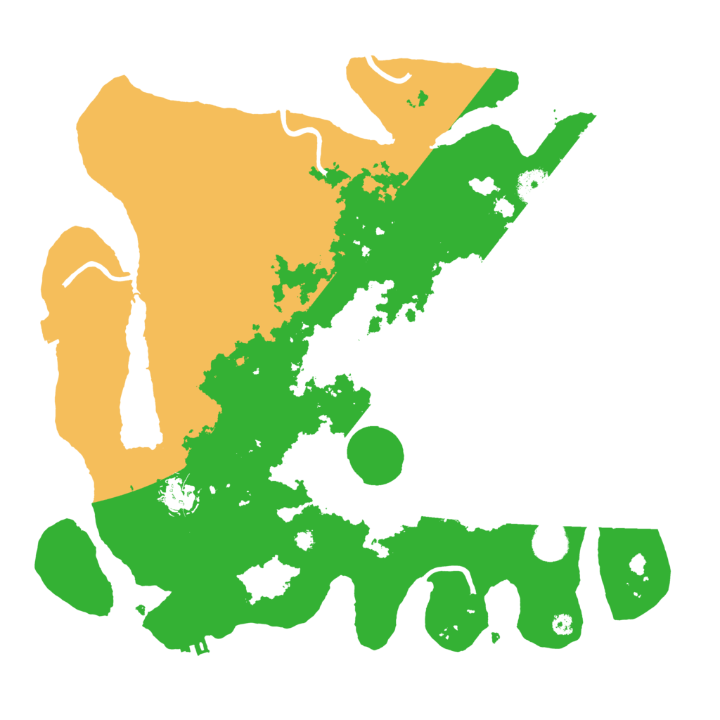 Biome Rust Map: Procedural Map, Size: 3500, Seed: 85085415
