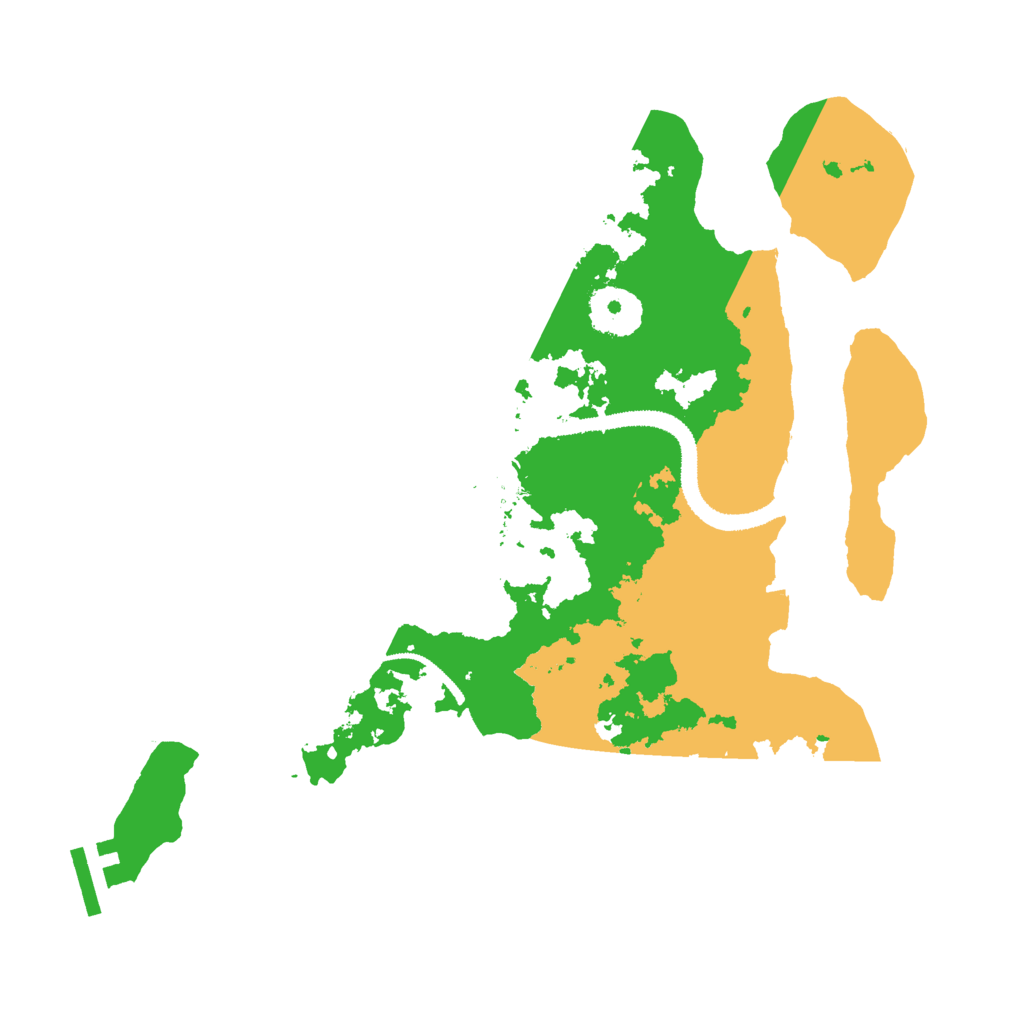 Biome Rust Map: Procedural Map, Size: 3000, Seed: 20515502