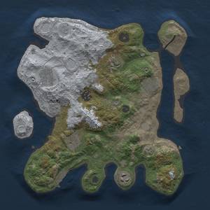 Thumbnail Rust Map: Procedural Map, Size: 3000, Seed: 20515502, 15 Monuments