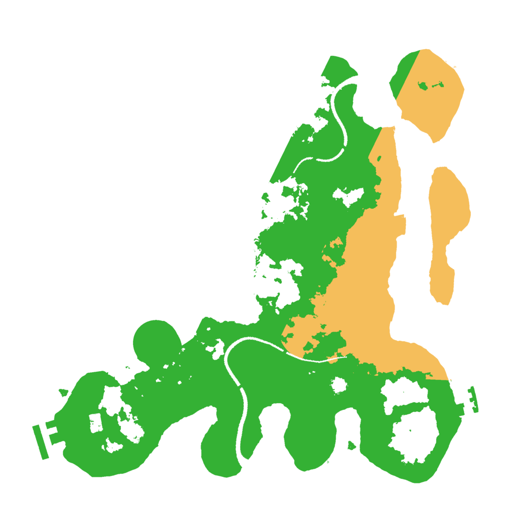 Biome Rust Map: Procedural Map, Size: 3000, Seed: 20515502