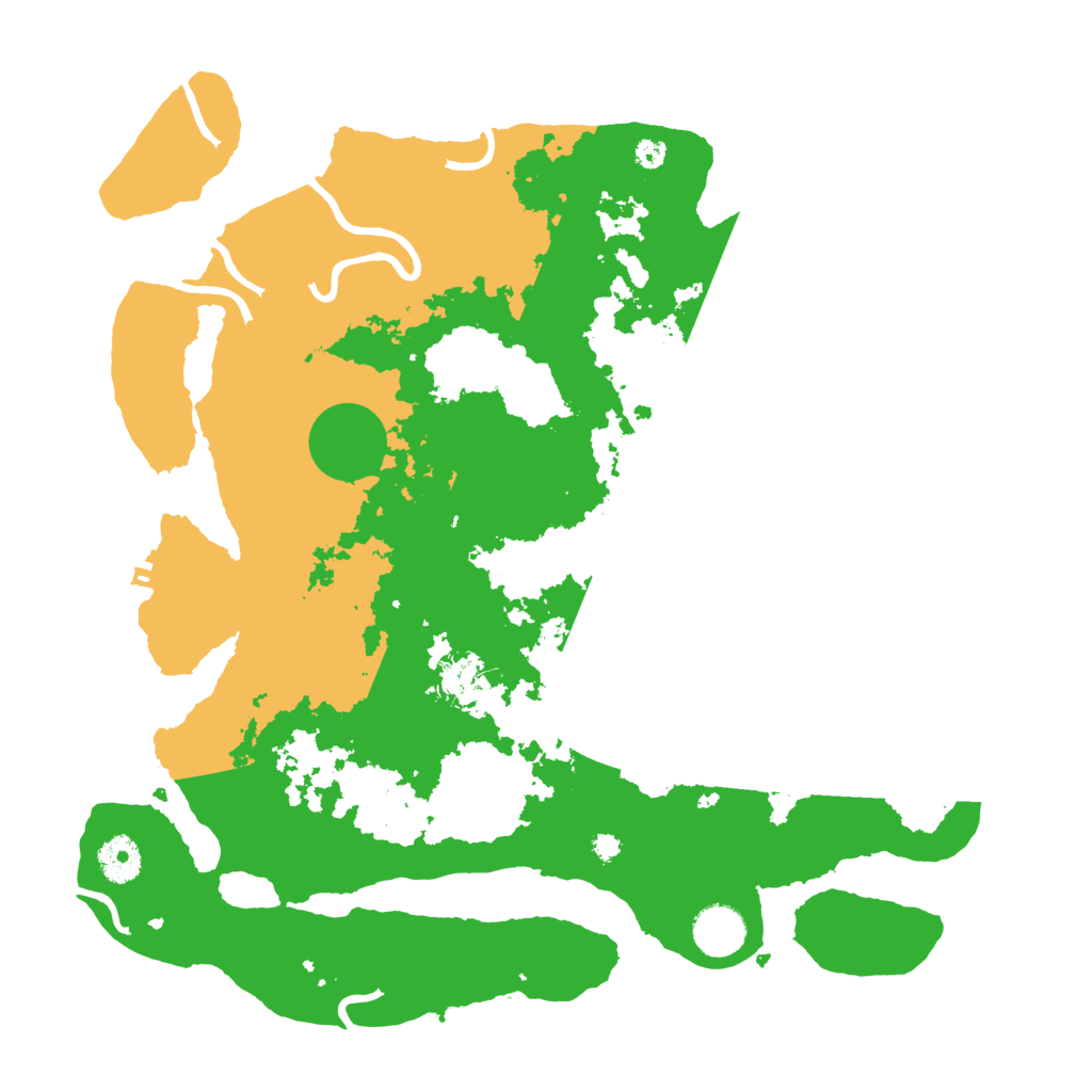 Biome Rust Map: Procedural Map, Size: 3700, Seed: 552539565