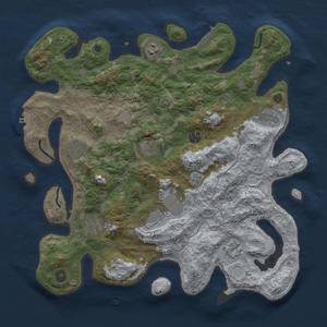 Thumbnail Rust Map: Procedural Map, Size: 4000, Seed: 425364, 18 Monuments