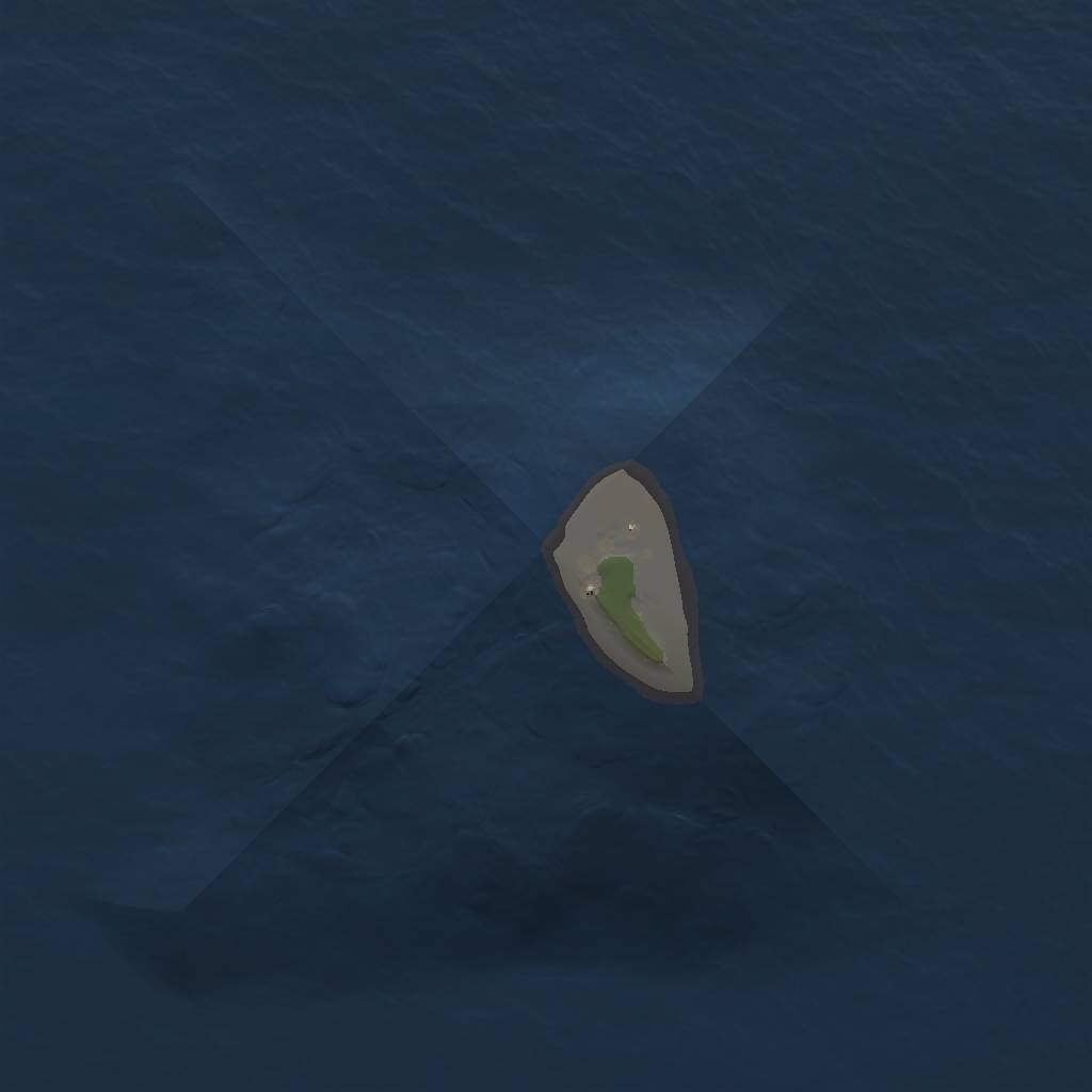 Rust Map: Procedural Map, Size: 1000, Seed: 5231, 3 Monuments