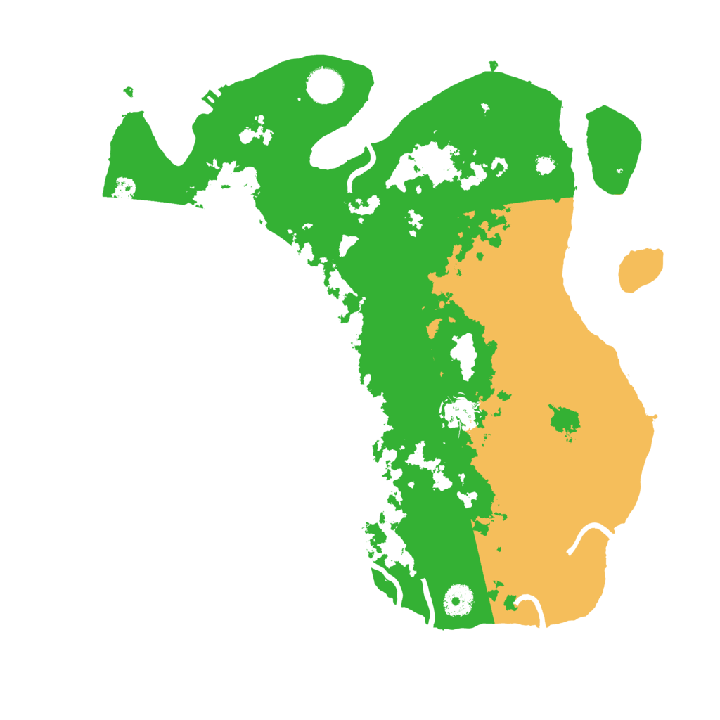 Biome Rust Map: Procedural Map, Size: 3500, Seed: 50452401