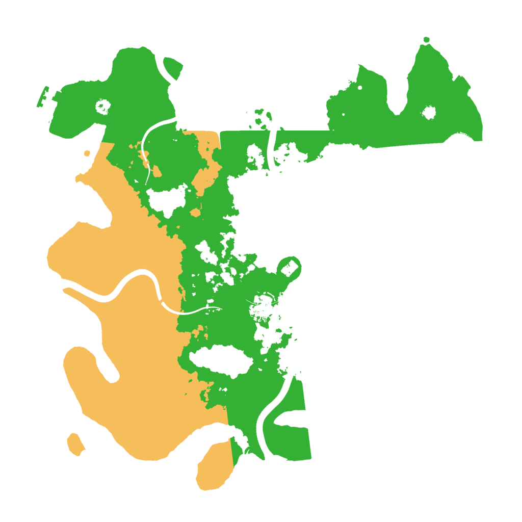 Biome Rust Map: Procedural Map, Size: 3500, Seed: 77574059