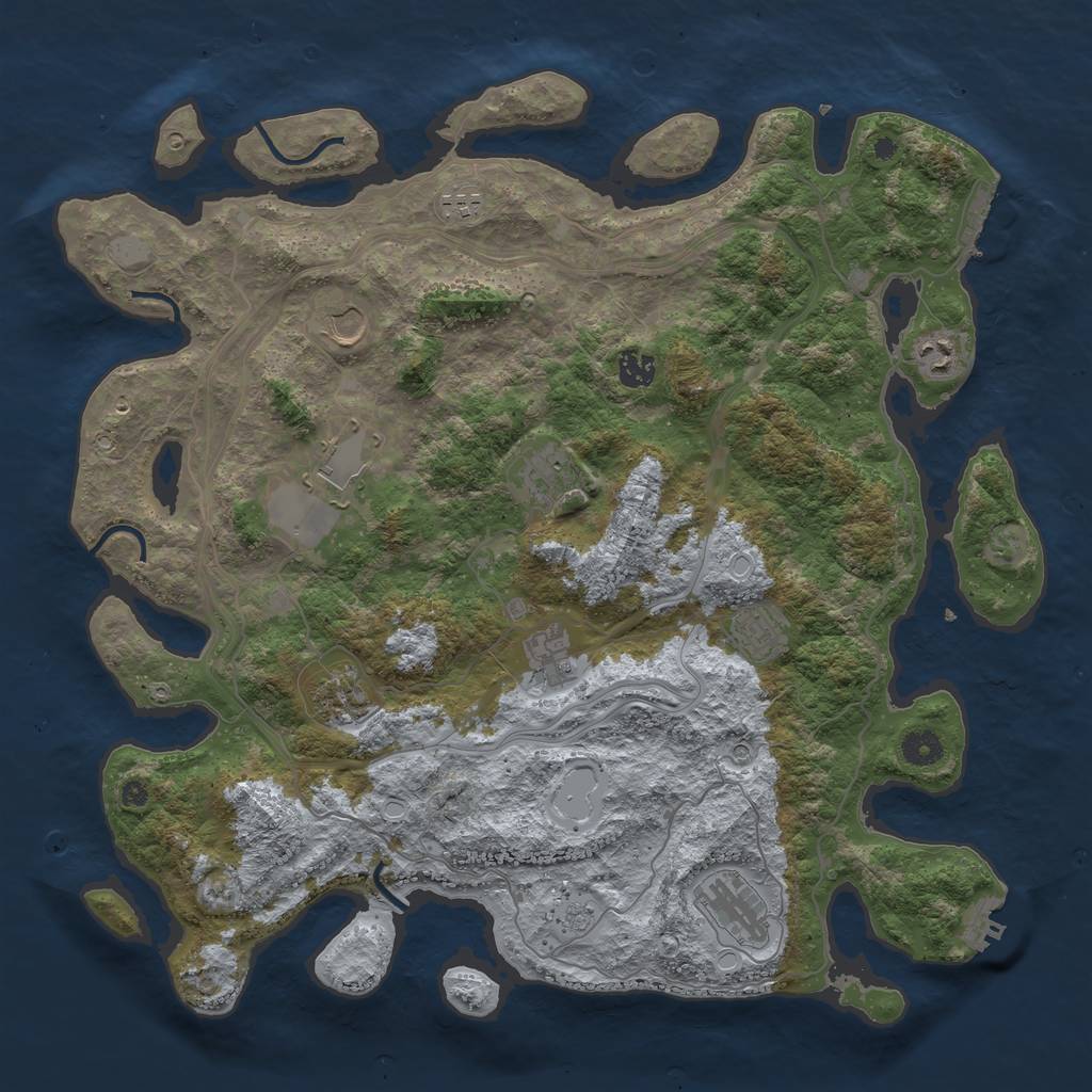 Rust Map: Procedural Map, Size: 4250, Seed: 15137, 19 Monuments