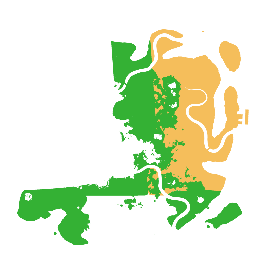 Biome Rust Map: Procedural Map, Size: 3500, Seed: 202211